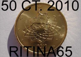 RARA !!! N. 1 COIN/MONETA DA 50 CT. ITALIA 2010 UNC/FDC !!! - Italien