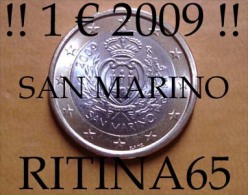 !!! N. 1 COIN/MONETA DA 1 € 2009 SAN MARINO UNC/FDC !!! - San Marino