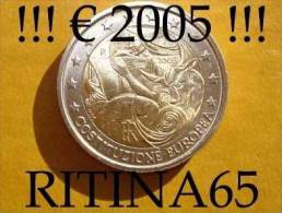 !!! N. 1 COIN/MONETA DA 2 € ITALIA 2005 COMMEMORATIVE UNC/FDC !!! - Italie