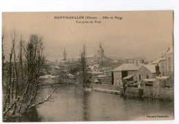 CPA   86     MONTMORILLON     EFFET DE NEIGE  VUE PRISE DU PONT - Montmorillon