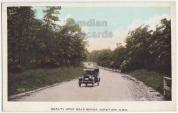 USA~VINTAGE CAR On ROAD~BEAUTY SPOT~MINGO JUNCTION OHIO~c1920s-1930s Scenic Postcard [4181] - Autres & Non Classés