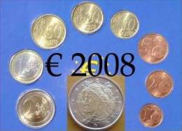 !!! FOLDER ITALIA 2008 N. 8 COINS UNC/FDC !!! - Italie