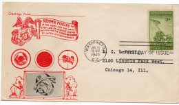 Brief Washington Nach Chigago, 1945 - Covers & Documents