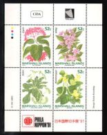 Marshall Islands - 1991 Flowers Kleinbogen MNH__(THB-1717) - Marshall