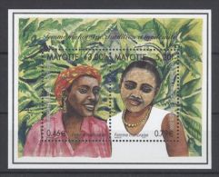 Mayotte - 2000 Womens Block MNH__(TH-3289) - Blocchi & Foglietti