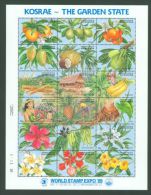 Micronesia - 1989 Fruits Etc Sheet MNH__(FIL-7343) - Mikronesien