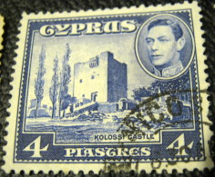 Cyprus 1938 Kolossi Castle 4pi - Used - Zypern (...-1960)