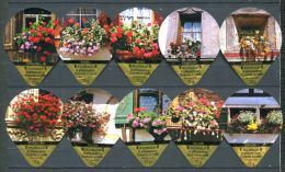511 - Fenetres Fleurs - Serie Complete De 10 Opercules Suisse Floralp - Koffiemelk-bekertjes