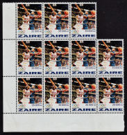 D0141 ZAIRE 1996, SG 1447 Atlanta Olympics  NZ35,000  (basketball) Block Of 11  MNH - Neufs