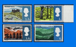 GB 1966-0002, Landscapes, Complete Set Of 4 MNH Stamps - Ungebraucht