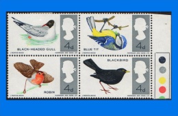 GB 1966-0004, British Birds, Complete Set Of 4 MNH Stamps - Unused Stamps