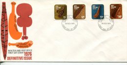 (555) New Zealand FDC Envelope - 1976 - Maori Art - FDC