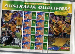 (22-08-2013) Australia Set Of Mint Stamps - Australie Timbres Neuf En Feuille - Personalised Stamps - Football - Mint Stamps