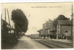 Carte Postale Ancienne Rilly La Montagne - La Gare, Vue Intérieure - Chemin De Fer - Rilly-la-Montagne