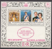 BANGLADESH, 1977, Silver Jubilee Of Coronation Of Queen Elizabeth,   Miniature Sheet, MNH, (**) - Bangladesch