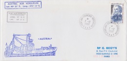 PLIS DES TAAF AUSTRAL 7-12-1987 Ker+albatros Ker 19-9-1986+st Paul 9-2-1987+port 18-1-1990 - Lettres & Documents