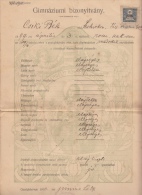 MIDDLE SCHOOL DIPLOMA, 1910, ROMANIA - Diplomas Y Calificaciones Escolares