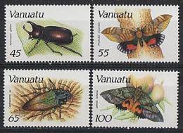 VANUATU 1987 - Faune, Insectes Papillons - 4 Val Neufs // Mnh // CV €20 - Vanuatu (1980-...)