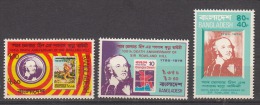 BANGLADESH, 1979, Death Anniversary Of Sir Rowland Hill, Set 3 V,  MNH, (**) - Bangladesh