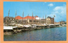 Floating Market Curacao Old Postcard - Curaçao