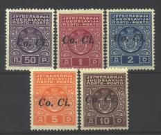 Italian Ocupation Of Laibach (Slovenia) 1941 Postage Due MNH; Michel # P 1-5 - Ljubljana