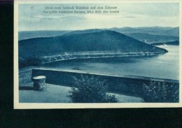 Blick Vom Hotel Schloß Waldeck Auf Den Edersee Blaustich 25.6.1928 - Waldeck