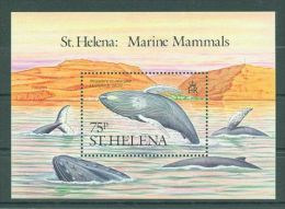 Saint Helena Island - 1987 Whales Block MNH__(TH-2) - Saint Helena Island