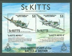 St.Kitts - 1990 Battle Of Britain Block MNH__(TH-8746) - St.Kitts En Nevis ( 1983-...)