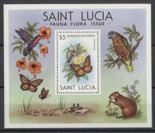 St.Lucia - 1981 Animals Block MNH__(TH-13374) - St.Lucia (1979-...)