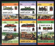 St.Lucia - 1984 Trains, Taw 2-6-2 Etc MNH__(TH-6072) - St.Lucie (1979-...)