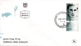 ISRAEL. N°909 Sur Enveloppe 1er Jour (FDC) De 1984. Charles O. Wingate. - Jewish