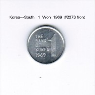 KOREA---South   1  WON  1969  (KM # 4a) - Korea (Zuid)