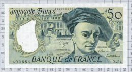 50 Francs Quentin De La Tour, Ref Fayette 67-14, état NEUF - 50 F 1976-1992 ''quentin De La Tour''