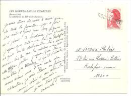 N°Y&T 2376 II GRIFFE LINEAIRE D'ANNULATION ROCHEFORT 198X - Lettres & Documents