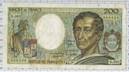 200 Francs Montesquieu, Ref Fayette 70-1, état TTB - 200 F 1981-1994 ''Montesquieu''