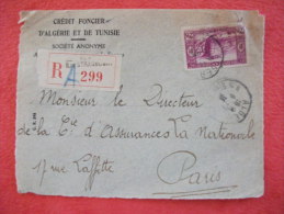 Algerie Lettre Recommandée Alger Banque Bank Cover - Storia Postale