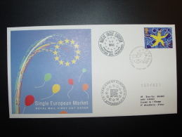 EDINBURGH SINGLE EUROPEAN MARKET LE MARCHE UNIQUE EUROPEEN CONSEIL EUROPE TIRAGE LIMITE 100ex. - Covers & Documents