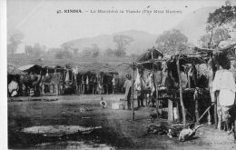 Afrique  Guinée    Kindia   Le Marché  A La Viande  ( Voir Scan.) - Guinea