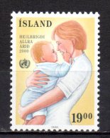 (SA0570) ICELAND, 1988 (40th Anniversary Of WHO). Mi # 694. MNH** Stamp - Ongebruikt