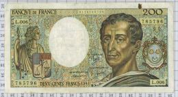 200 Francs Montesquieu, Ref Fayette 70-1, état TTB - 200 F 1981-1994 ''Montesquieu''