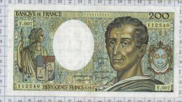 200 Francs Montesquieu, Ref Fayette 70-1, état SUP - 200 F 1981-1994 ''Montesquieu''