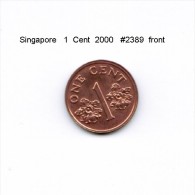 SINGAPORE    1  CENT  2000  (KM # 98) - Singapur