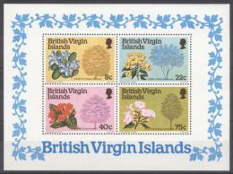 British Virgin Islands - 1978 Flowering Trees Block MNH__(TH-4769) - Britse Maagdeneilanden