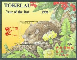 Tokelau - 1996 Year Of Rat Overprint (1) Block MNH__(TH-5786) - Tokelau