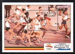 Uganda - 1990 Barcelona Block (2) MNH__(TH-4412) - Ouganda (1962-...)