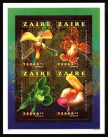 Zaire - 1996 Orchids Kleinbogen MNH__(THB-1508) - Unused Stamps