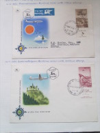 ISRAEL 1953-56 LANDSCAPES  AIRMAIL TAB FDC AND STAMPS INCLUDES JAFFA - Unused Stamps (with Tabs)