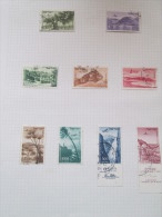 ISRAEL 1953-6 LANDSCAPES  AIRMAIL USED STAMPS - Luftpost