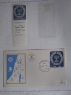 ISRAEL 1952 MENORAH M TAB STAMP  AND FDC - Ungebraucht (mit Tabs)