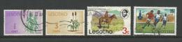 4 Used Stamps - Lesotho (1966-...)